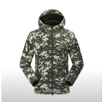 

TAD Tactical Soft Shell Camouflage waterproof Hiking Outdoor Jacket Camping Hunting Hoodie Military Jacket Hoodie