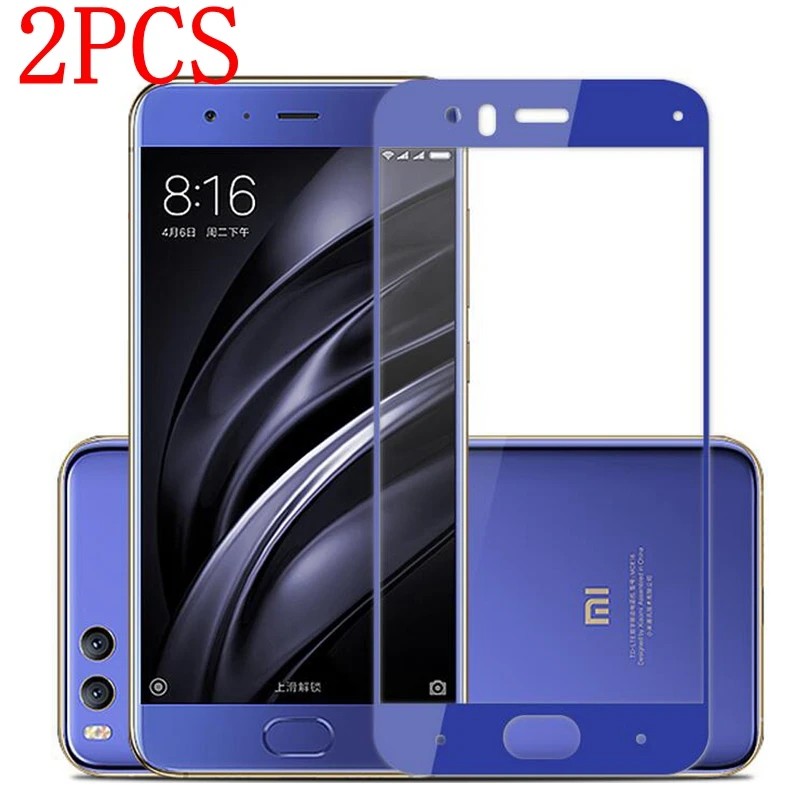 Закаленное стекло с полным покрытием для Xiaomi Mi 6 2 шт.|Защитные стёкла и плёнки| |