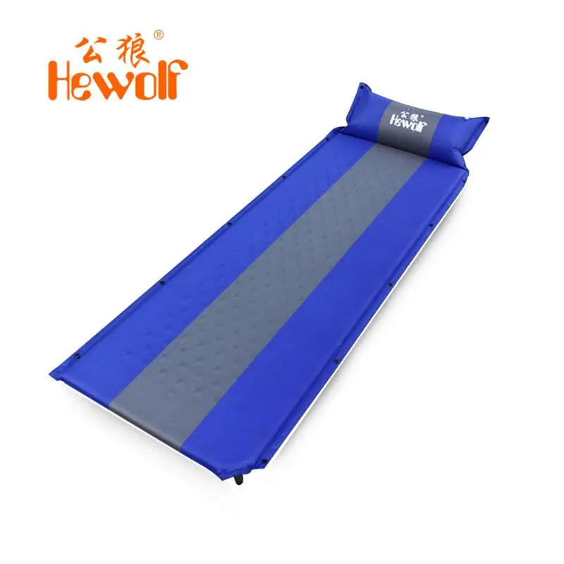 Hewolf inflatable mattress ultralight camping mat sleeping pad Automatic air mattress Can be stitched picnic mat 1.18KG