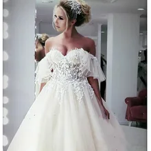 Лори принцесса свадебное платье Милая Аппликация 3D Цветы Тюлевое платье невесты с открытой спиной Бохо свадебное платье бальные платья