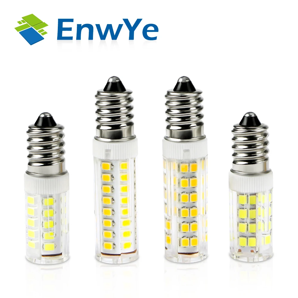 

EnwYe 10pcs LED E14 Lamp Bulb 360 degrees 220V 5W 8W 9W 12W 2835 SMD LED Lighting Lights replace Halogen Spotlight Chandelier
