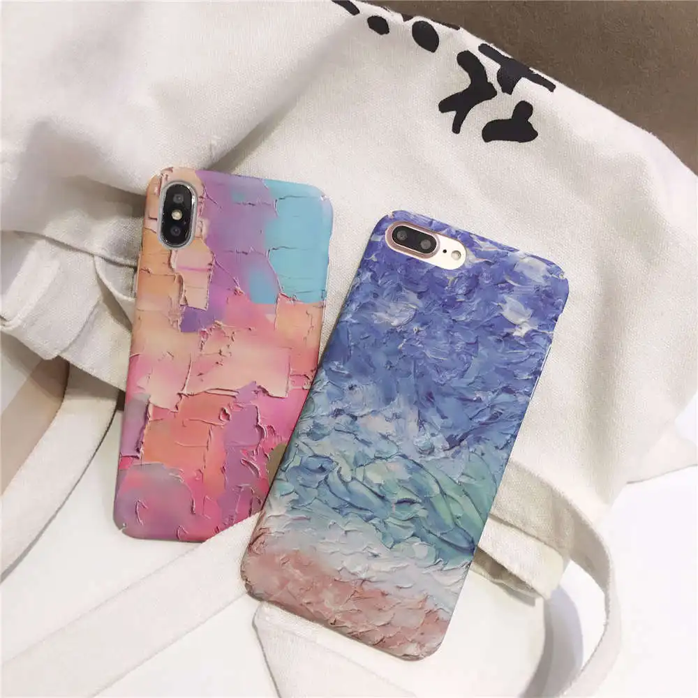 

Suitable For Iphone 66s 6p 78 8p x Xs Xr Xsmax Watercolor Fashion Color Phone Case