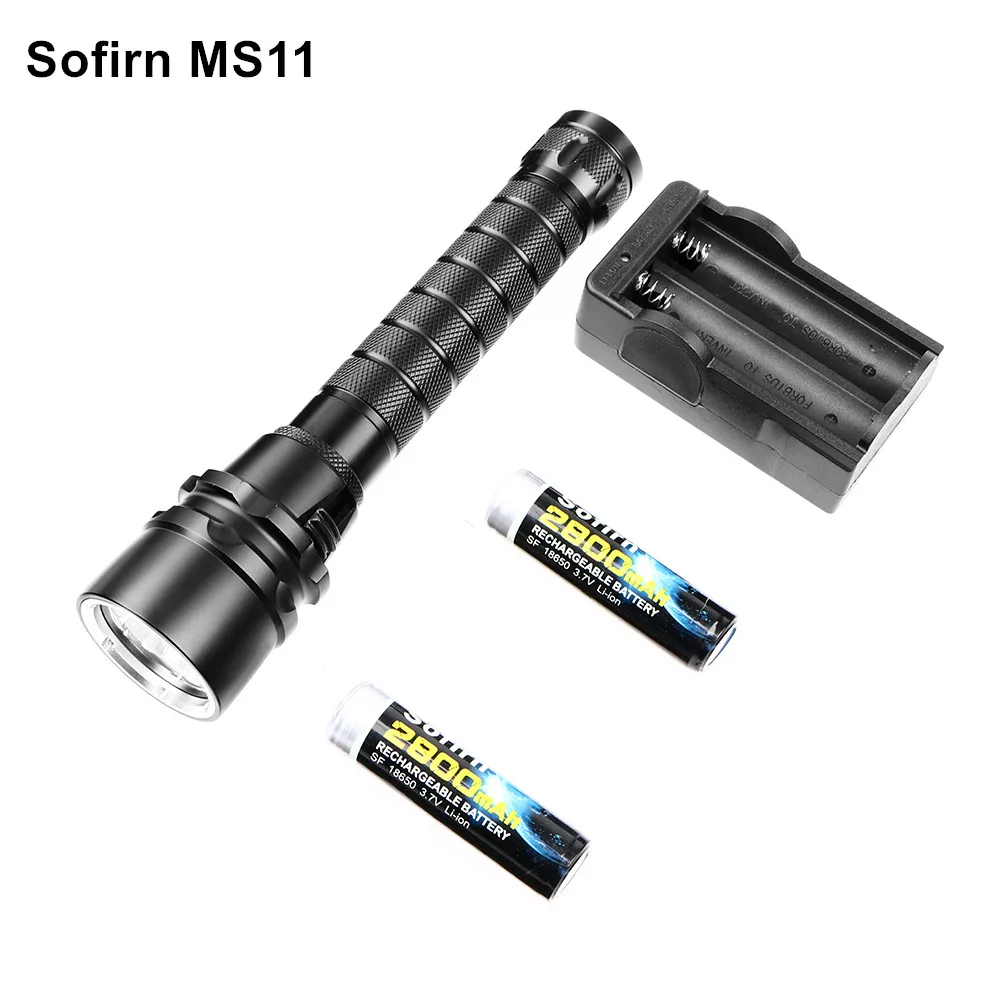 

Sofirn MS11 Kit Powerful LED Flashlight 18650 Cree LED Torch Light 1500lm Flashlight Magnetic Control Diving Light Lamp