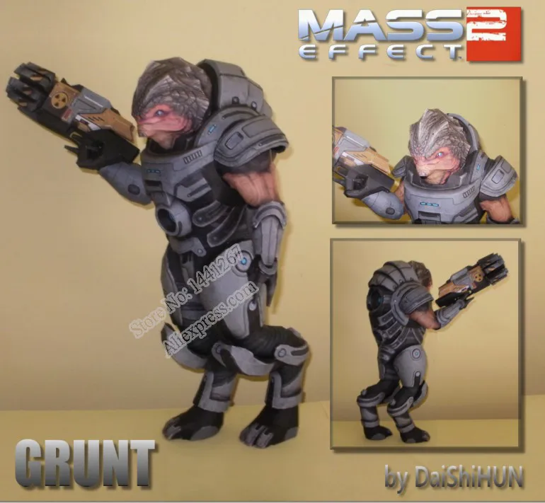 Mass Effect 2 грунт 3D Бумажная модель сделай сам
