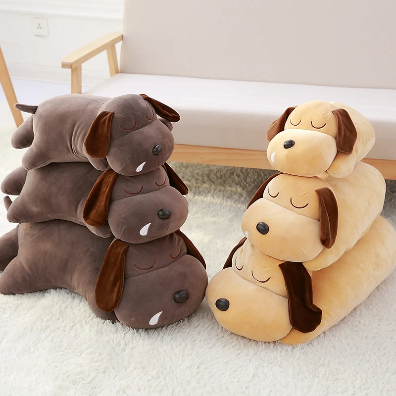 2017 Software Feather Cotton Lying On The Dog Plush Toys, Creative Nose
