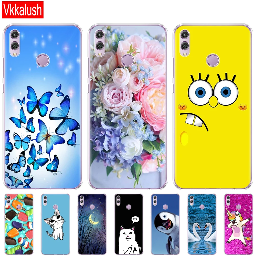 

for huawei honor 8x Case 6.5 inch Silicon Soft TPU Back Cover for huawei honor 8x Protect Phone cases shell Coque bags