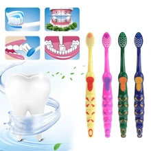 2 шт./лот мягкая детская зубная щетка с изображением медведя из мультфильма, гигиена полости рта, уход за детьми