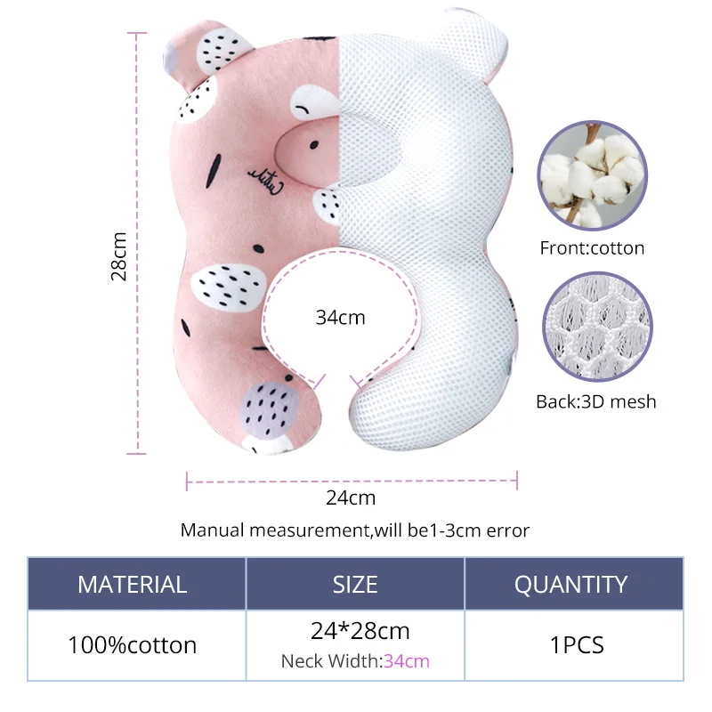 Muslinlife, Автомобильная подушка для поддержки головы, подушка для детей, милая детская подушка для придания формы, подушка для путешествий с эффектом памяти, подушка для защиты шеи, Прямая поставка
