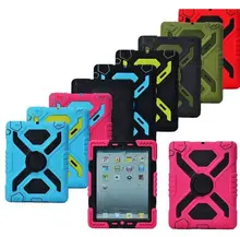 2016 zehn Farben Waterproof Shock Schmutz-beweis-fall Fall Für Apple iPad 2 3 4 Pepkoo Spinne Displayschutzfolie Abdeckung Mit