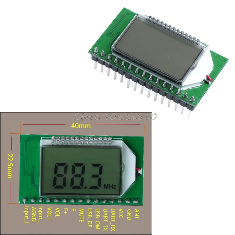 

FM Radio Transmitter Module PLL Wireless Digital Microphone Stereo 87-108MHZ 10166