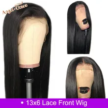 Perruque Lace Front Wig malaisienne naturelle Remy – Angel Grace, cheveux lisses, 13x6, pre-plucked, avec Baby Hair