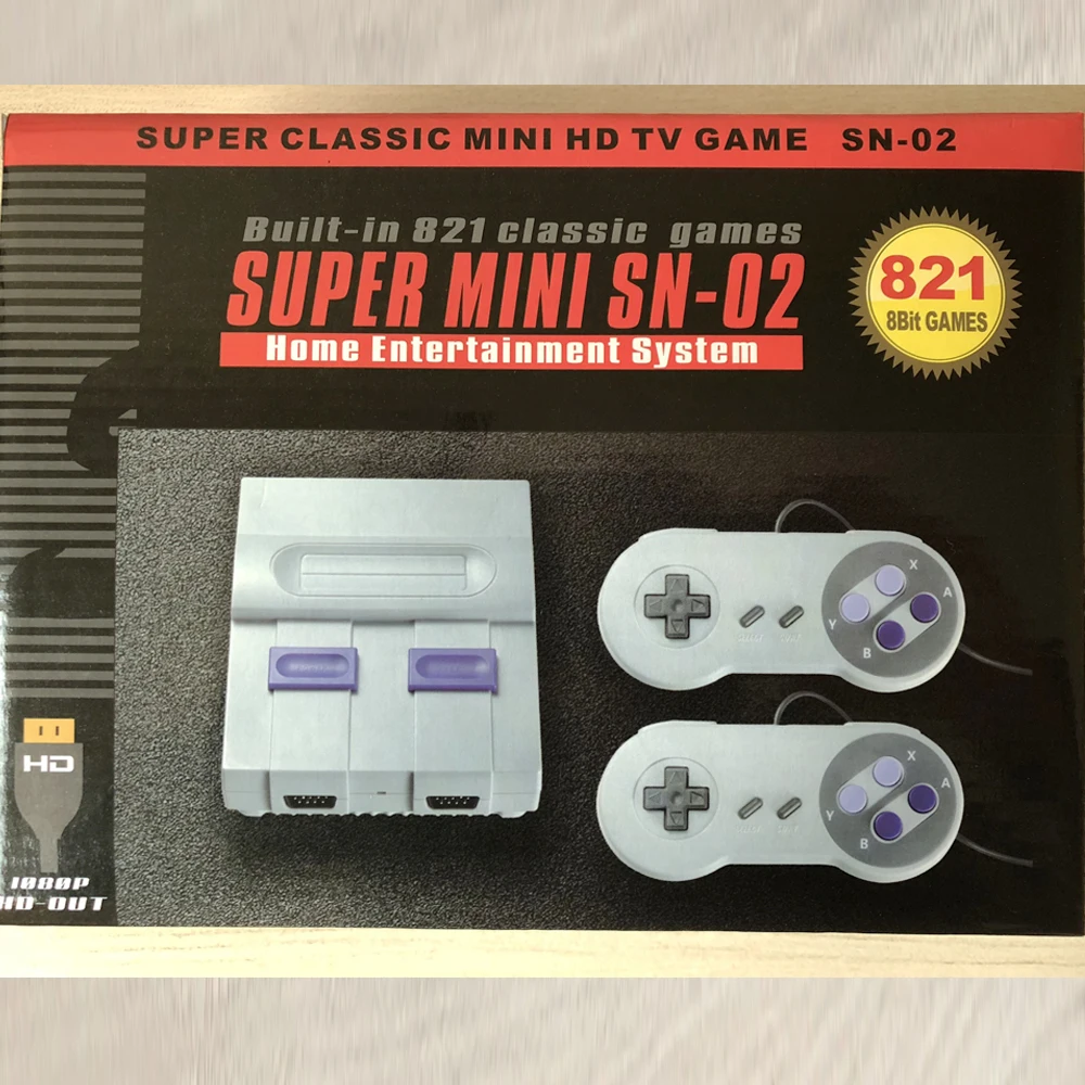 

5-100pcs HDMI Out Retro Classic Mini Console 821 Different Games Buit-in dual Gamepad