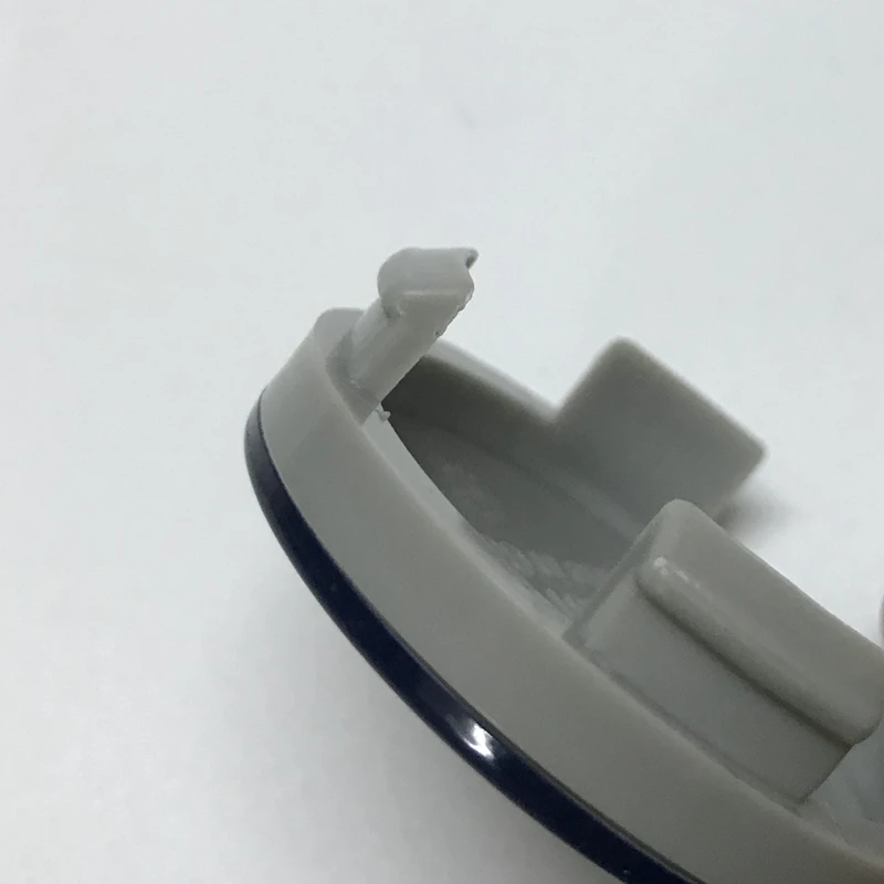 100pcs 54mm blue silver Car Rim Covers Badge Wheel Center