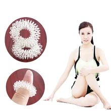 1 шт., ssmfhealth, серебряное кольцо для массажа пальцев, кольцо для иглоукалывания, стальное кольцо для заботы о здоровье, массажер для рук, для снятия стресса, помощь, SleepC174