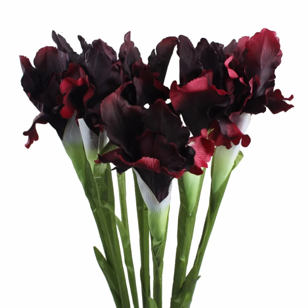 5 шт. искусственный цветок ирис искусственные цветы, декоративные Дисплей цветок для дома Свадебные украшения
