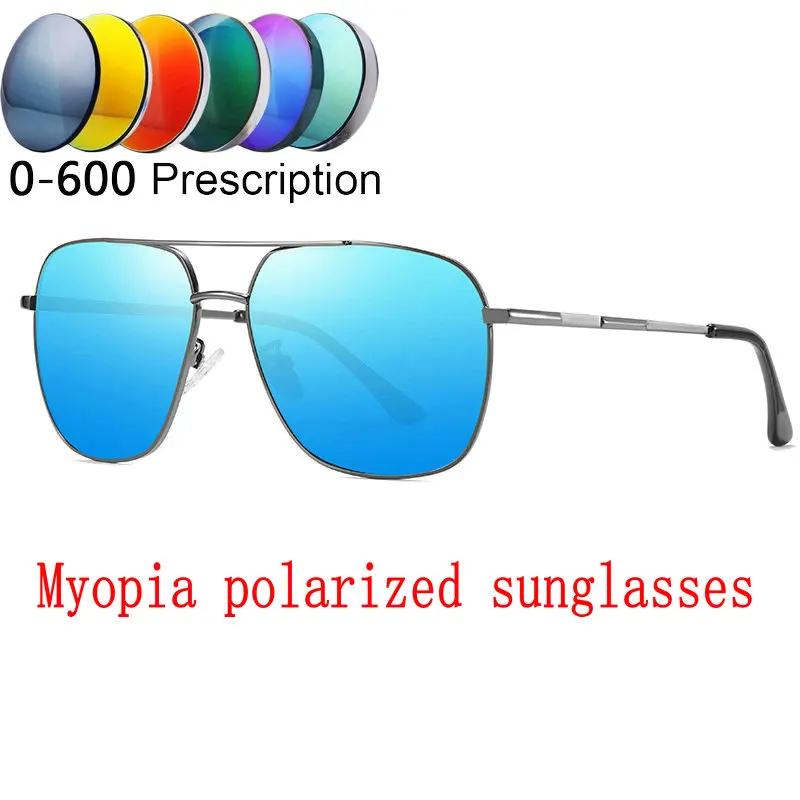 Prescription Glasses 0 to 6.0 For Myopia Men Women Polarized Mirror