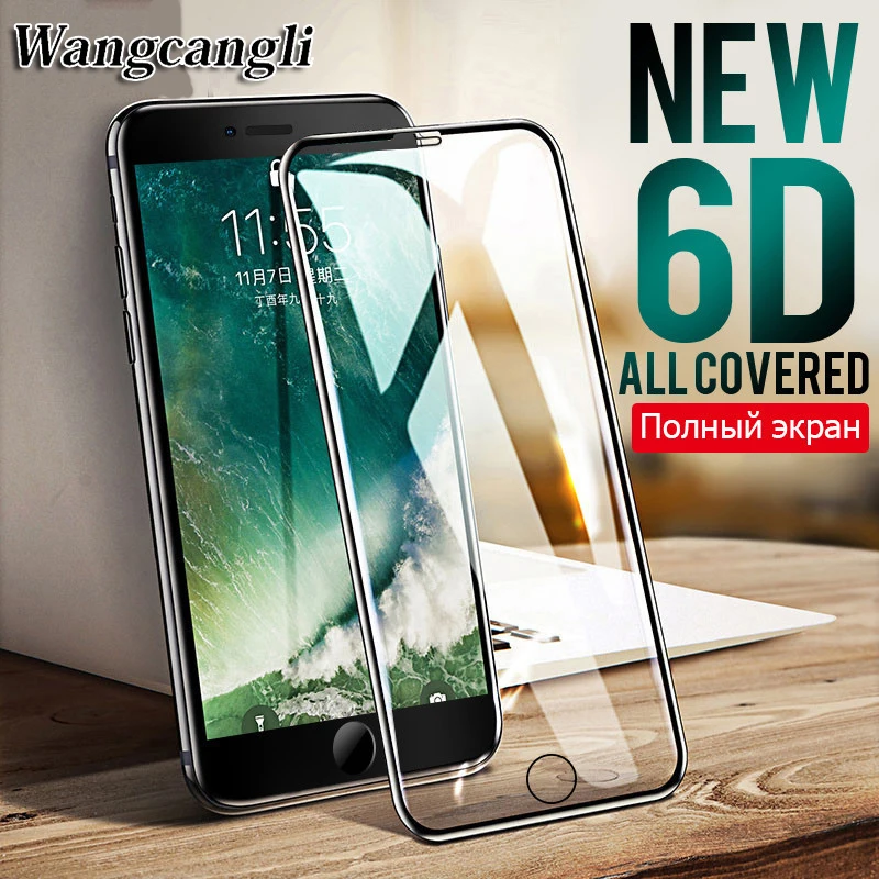 6D полное покрытие край закаленное для iphone 7 Стекло xs max Защитная пленка X 6 6s 8 плюс