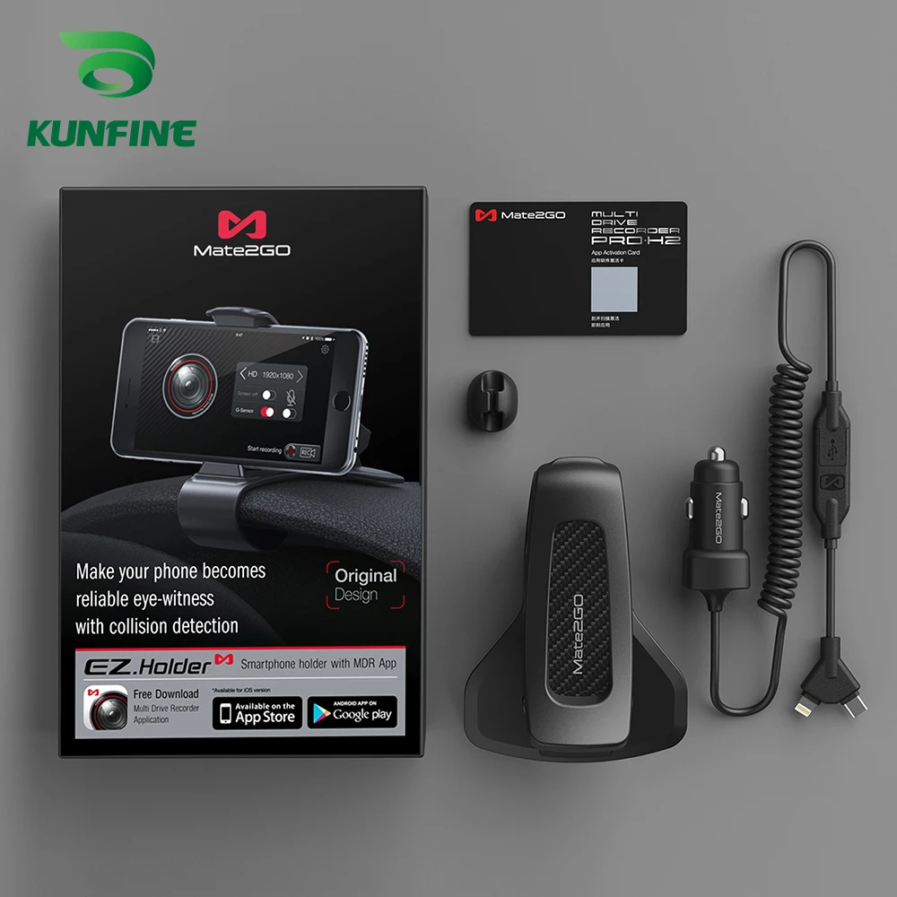 Smartphone Holder with MDR App As Car DVR Camera Dash cam And 3-in-1 Ultra Fast USB Car Charger driving recorder (7)