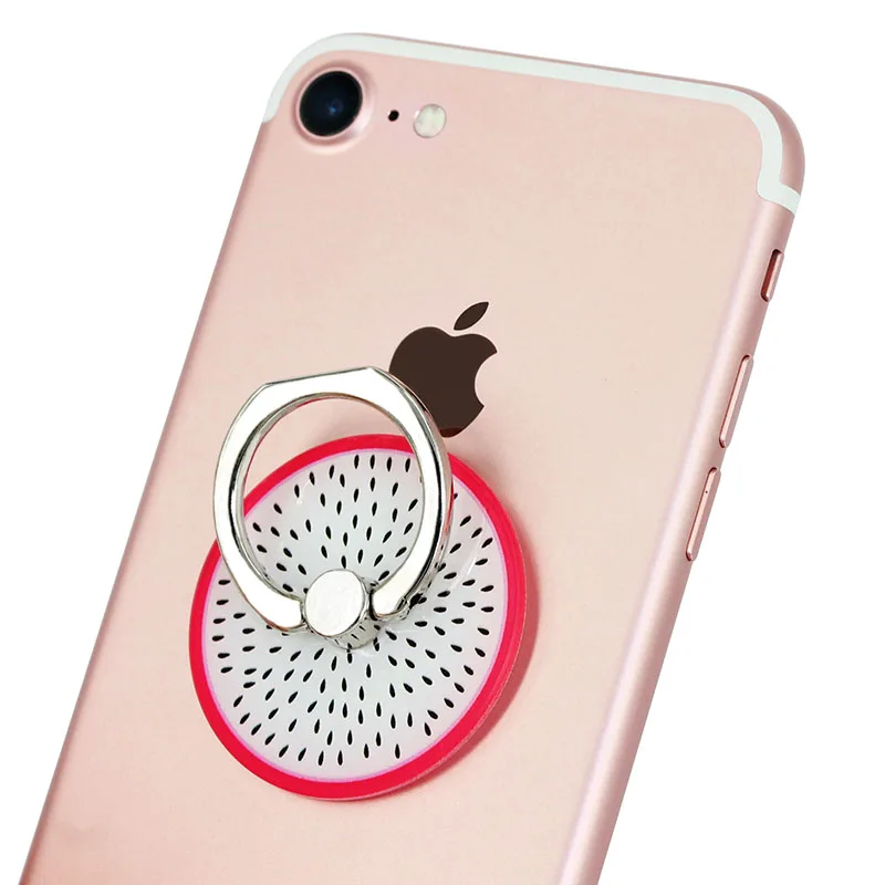 Mobile Phone Holder Stand Phone Finger Ring Grip Fruit Stent 360 Rotation for iPhone 7 6s Samsung S8 LG Xiaomi Huawei Cell Stand