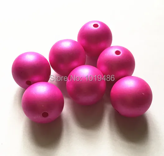 Выберите размер) 12 мм/16 мм/20 мм светильник акрил розового цвета матовые жемчужные бусины для цветовых массивных бусин ожерелье ювелирные изделия