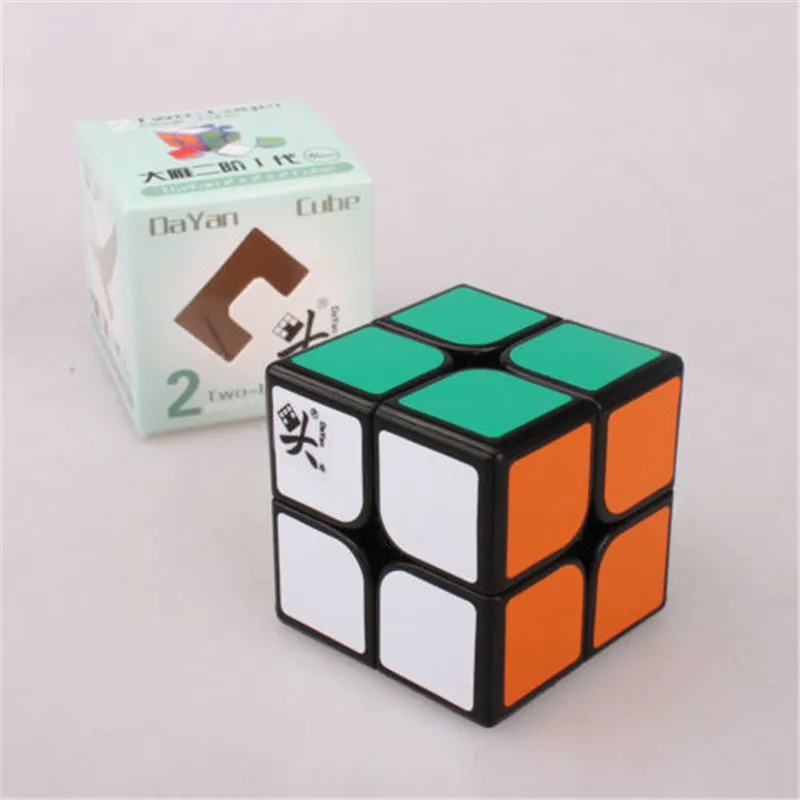 Dayan 2X2 Sticker Magic cube Professional Speed cube Smooth 3D Twist Puzzle 