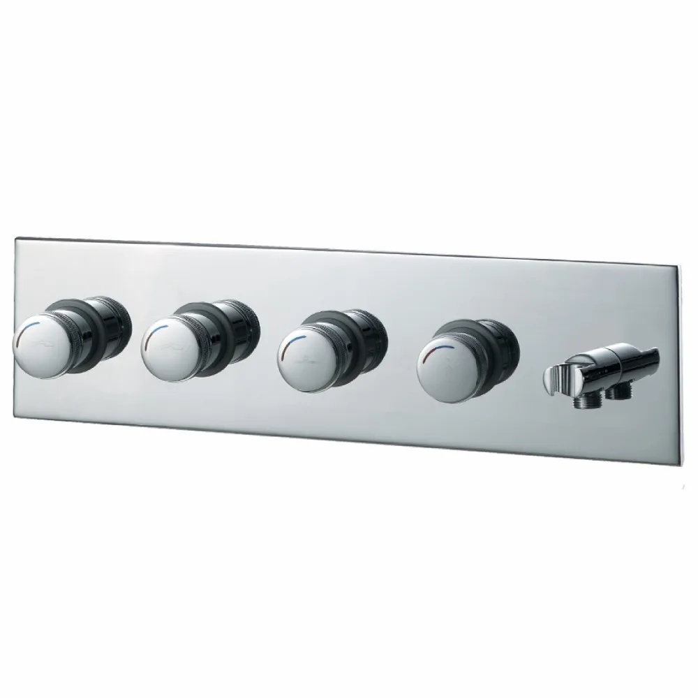 Chrome Finish Four Function Wall Mounted Shower Faucet Connect with