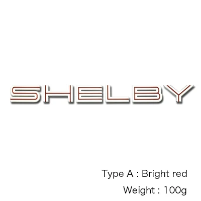 Скорость движения воздуха Шелби автомобильные эмблемы надписи для Ford SHELBY Mustang Кобра GT500 задний багажник Decklid эмблемы наклейки на авто-Стайлинг - Название цвета: red silver