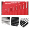 9Pcs Professional Roll Pin Spring Punch Set Gun Bolt Catch Roll Up Case Pin Punch Tool Pins Grip Roll Pin Punch Tool Kit Chisel ► Photo 3/6