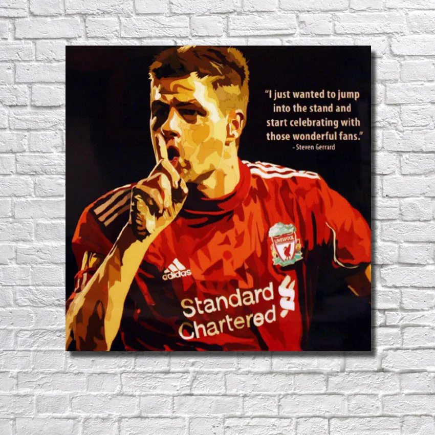 Steven Gerrard Poster Home Decor Gift Wall Art Liverpool Print