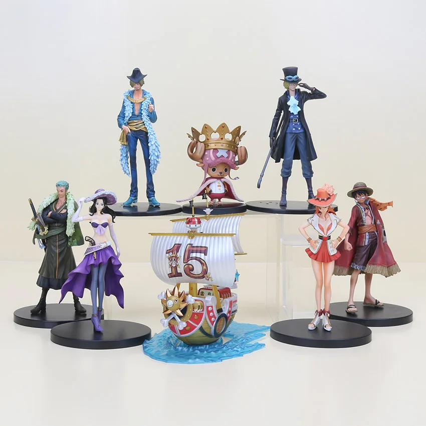 

11-18cm ONE PIECE D Luffy Sanji Nami Zoro Chopper PVC Action Figure One Piece SHIP Collectible Model Toy for collection