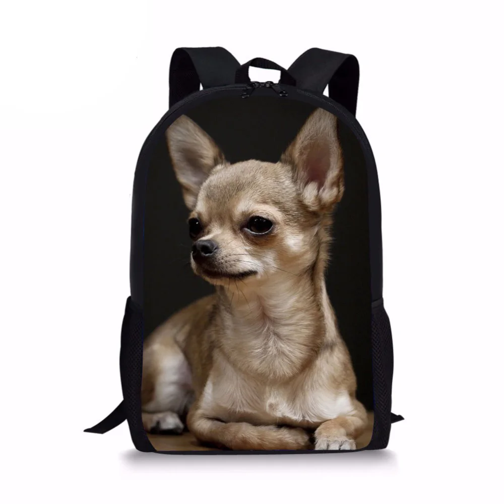 

Customized Chihuahua Animal Printed Children Backpack Kid Girls Boys Book Shoulder Pack Back Kawaii Backpacks Bolsas Mochila Hot