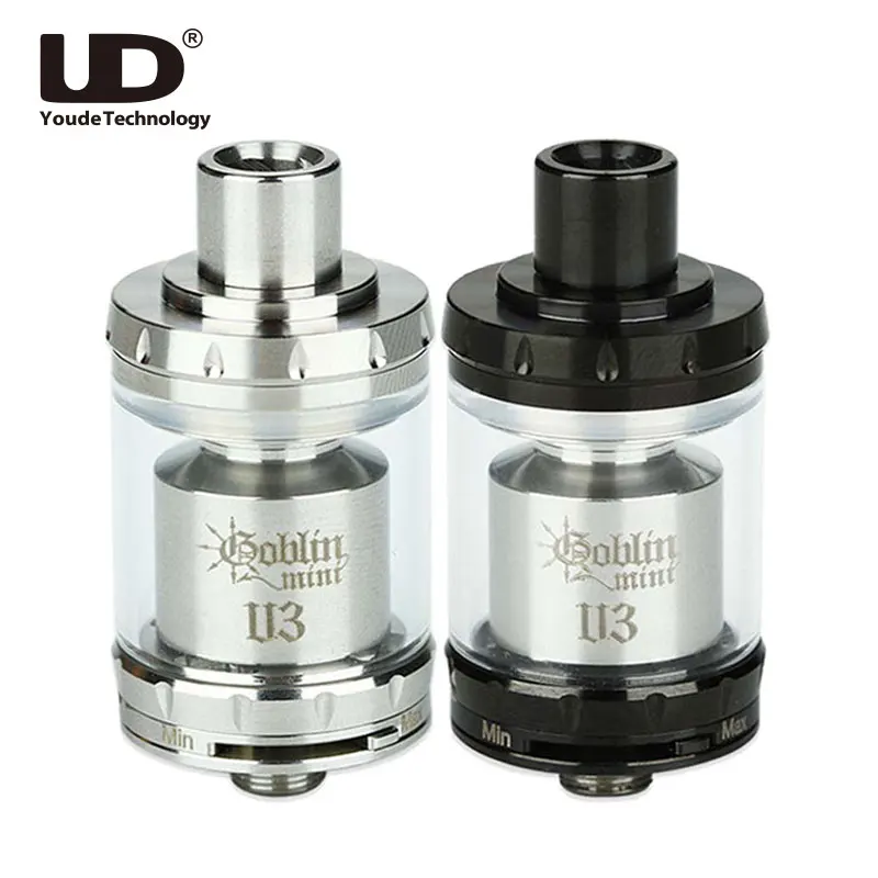 

Original UD Goblin Mini V3 RTA Atomizer 2ml Top Filling Tank Bottom Airflow Control With Dual Post Design vs Manta RTA/ Zeus X