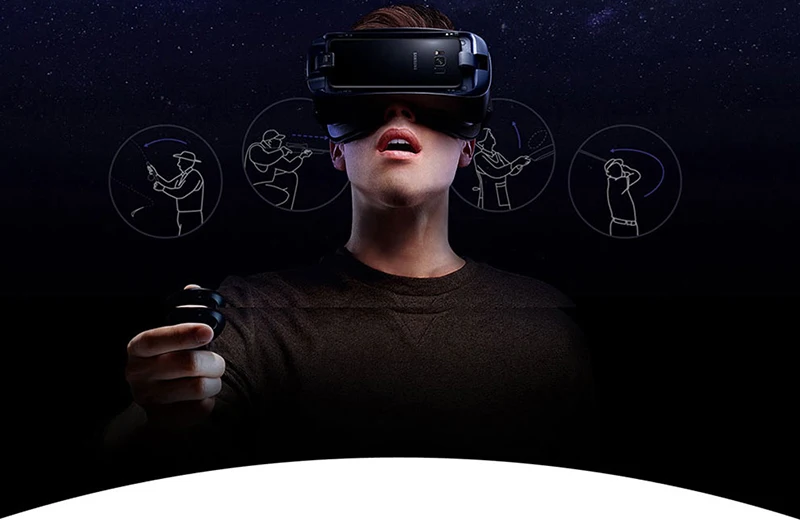 Оригинальные samsung gear VR 5,0 3D VR очки со встроенным гироскопом Sens для samsung Galaxy S9 S9Plus S8 S8+ Note5 Note 7 S6 S7 S7Edge