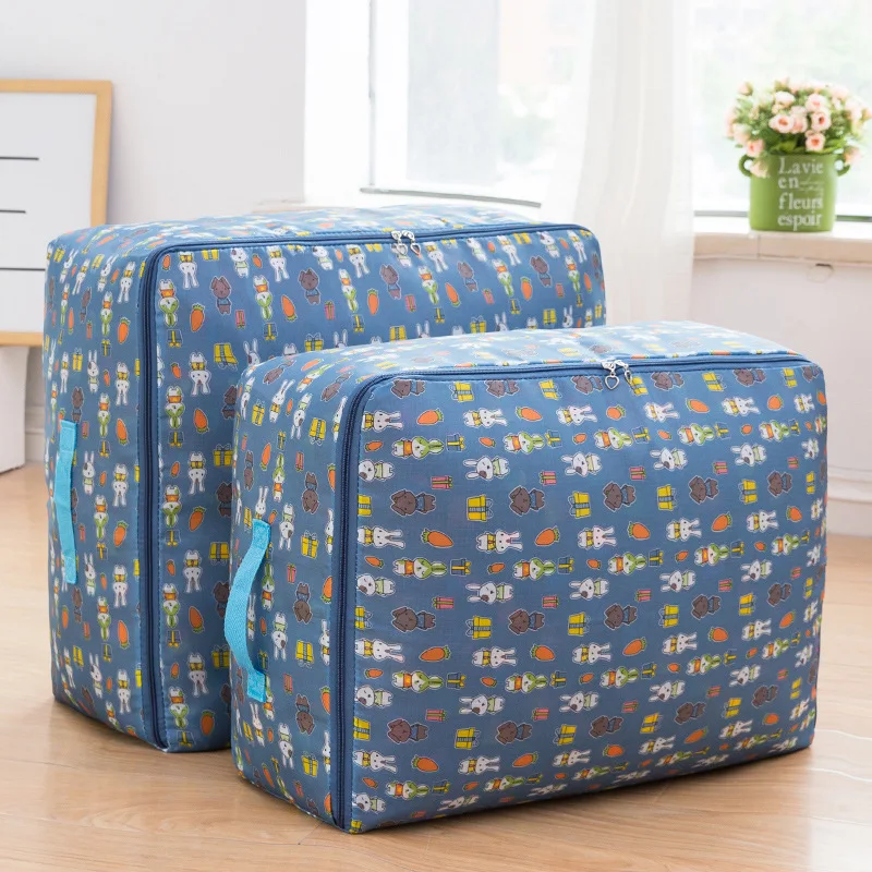 

Storage Bag Household Storage Tool Candy Colored Organizing Bag Oxford Fabric Storage Bag Moisture storage Package Quilt Package