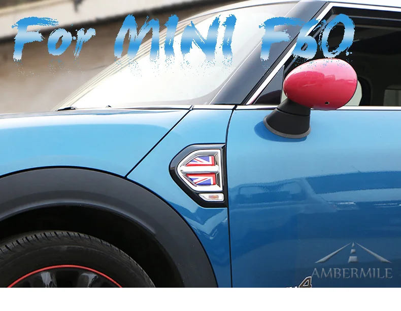 Car Side Plate Fender Stickers Section Decals Covers Decoration for Mini Cooper Countryman F60 Accessories Car Styling (1)