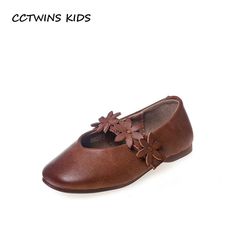 

CCTWINS KIDS 2018 Autumn Children Genuine Leather Mary Jane Baby Girl Fashion Party Flat Toddler Brand Princcess Shoe GM2089