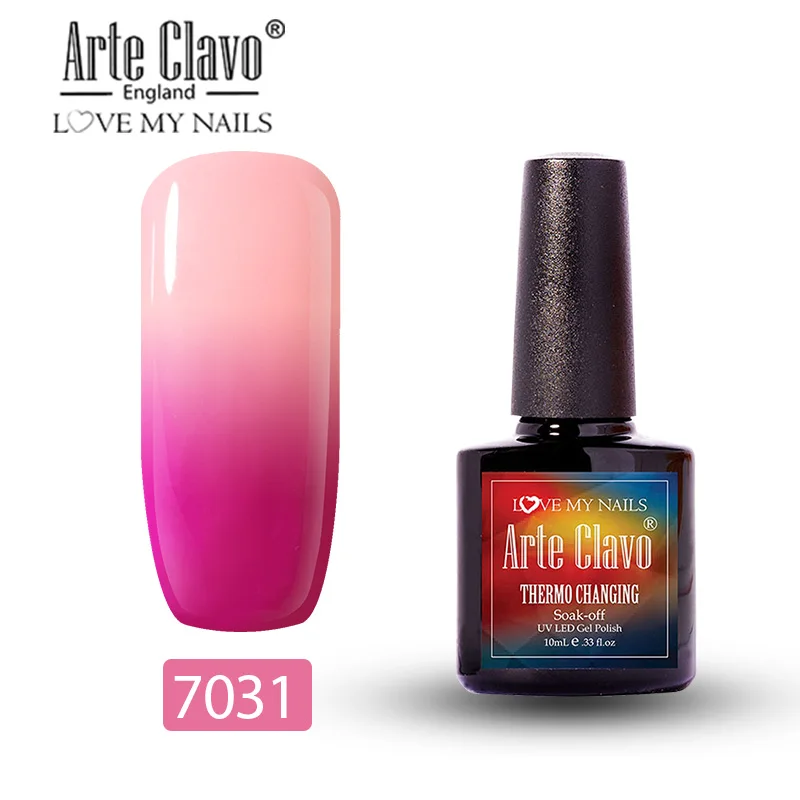 Arte Clavo температурный Гель-лак для ногтей маникюр термо-гель лак для ногтей изменение настроения цвет Гибридный лак - Цвет: 7031