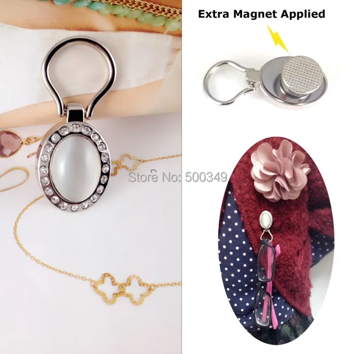 GREAT Gemstone Eyeglass Holder Reading/Sun Glasses Holder Pin