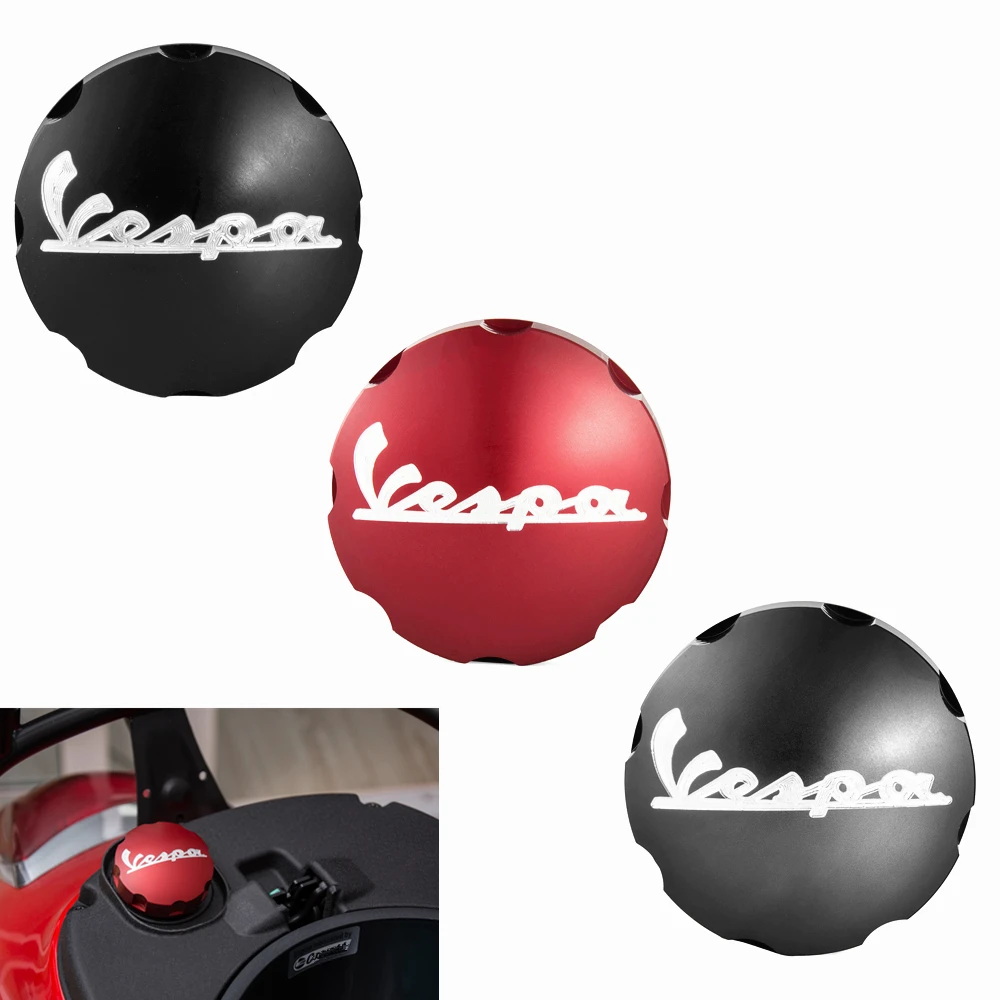 Universal Gas Fuel Tank Filler Oil Cap Cover for Piaggio VESPA GTS GTV