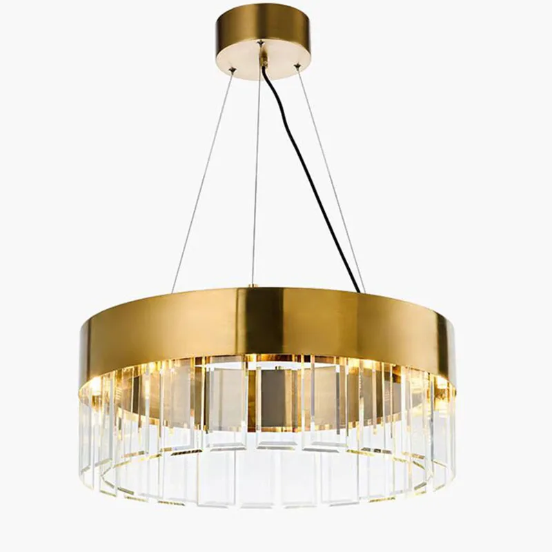 

Art Deco LED crystal Pendant Lamp for Hotel Hall Dining Room Parlor Pendant Lamp Gold Restaurant and Pub Hanging Lamp