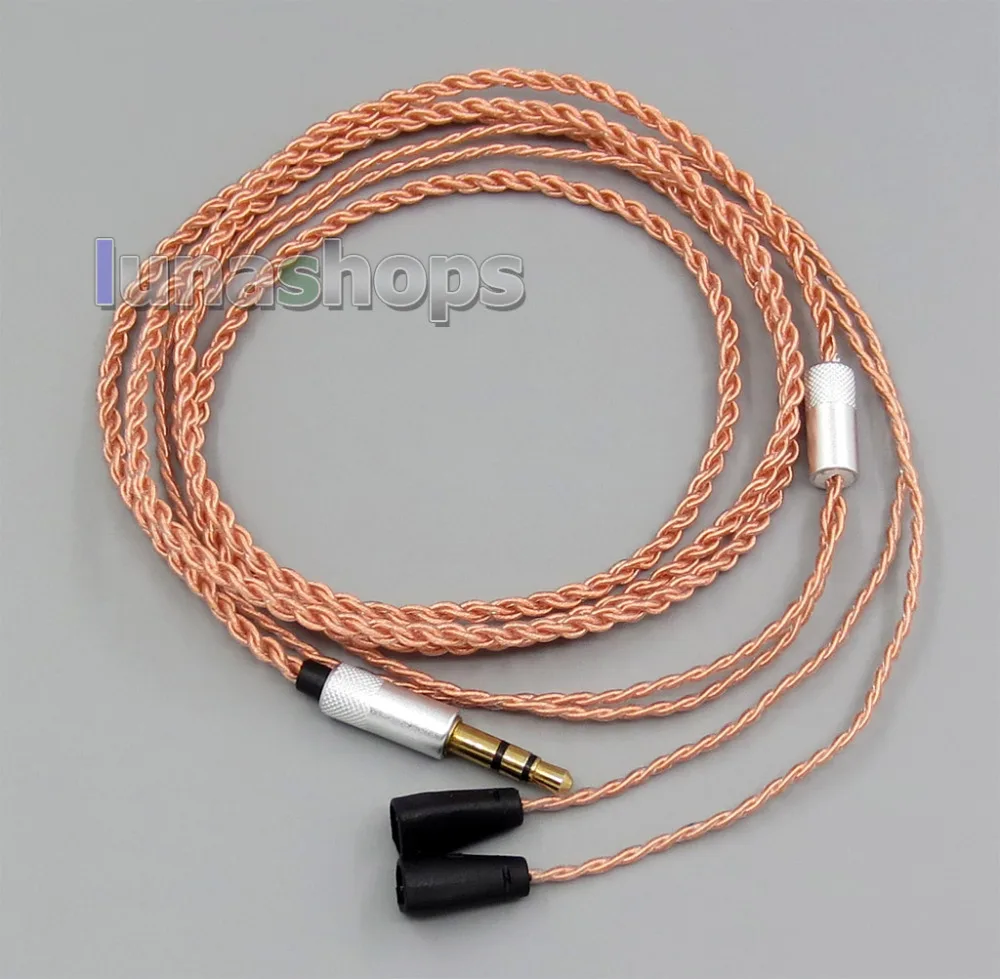 LN005196 TPE кожи OCC пользовательские кабель для Sennheiser IE8 IE8i IE80 наушников