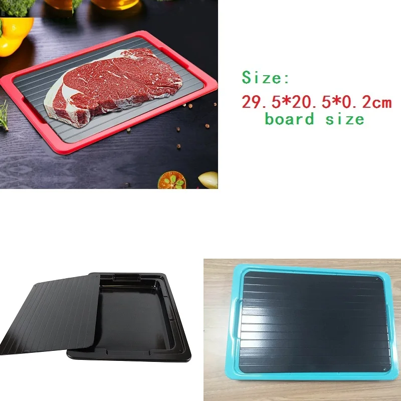Dorpshipping Fast Frozen Defrosting Tray Thaw With Plate Safe Aluminum No Electricity Chemicals