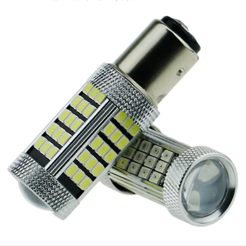 

2pcs P21/5W 1157 BAY15D P21/4W 2835 SMD LED car rear light stop bulb 21/5W auto lights back lamp 12V red white 2X