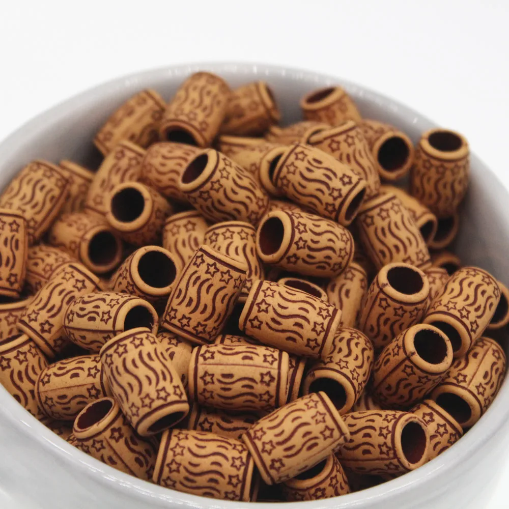 50 Pcs Hair Beads Hair Braid Loose Beads Decor DIY Accessory for