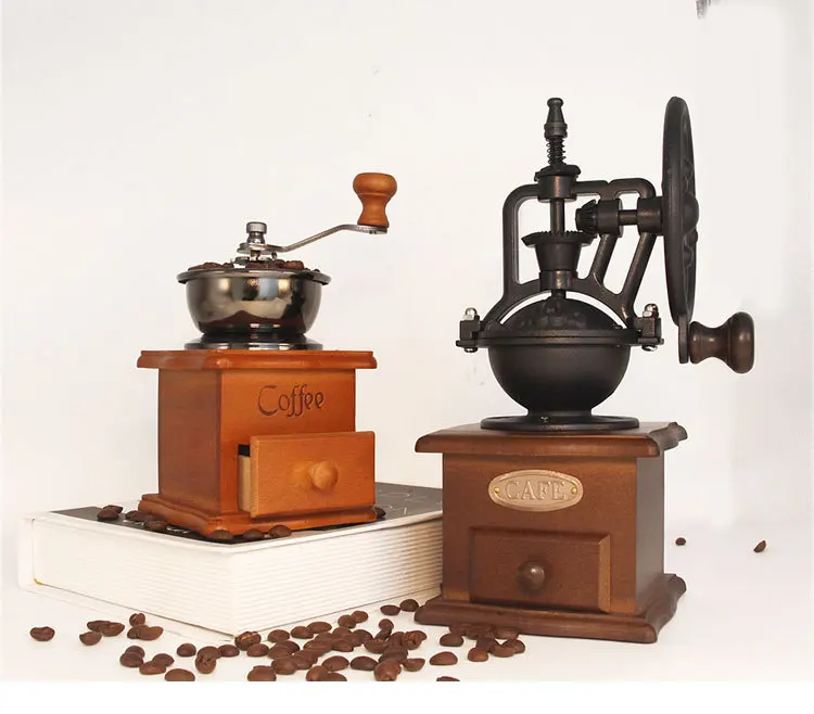 

Coffee Bean Grinder Vintage Hand Bean-grinder Home Mill Coffee Maker