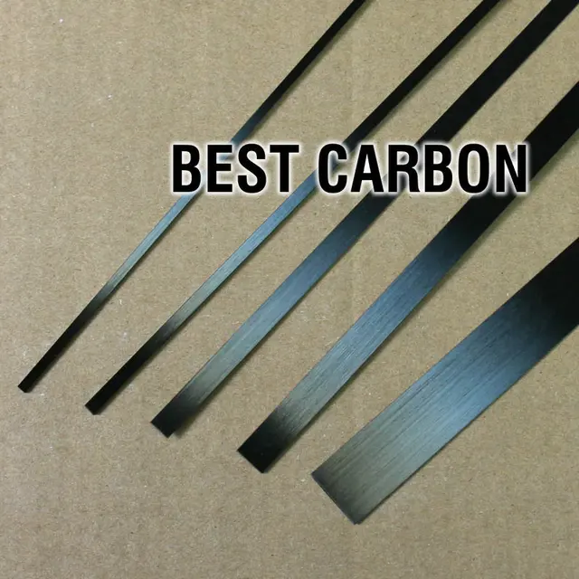 5Pcs of 0.6mm x 3mm x 1000mm Carbon Fiber Strip Toray T700 carbon fiber