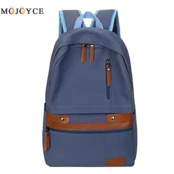 

Fashion Ladies Hit Color Travel Backpacks Women Knapsack Preppy Style School Bags Canvas Large Capacity Rucksack