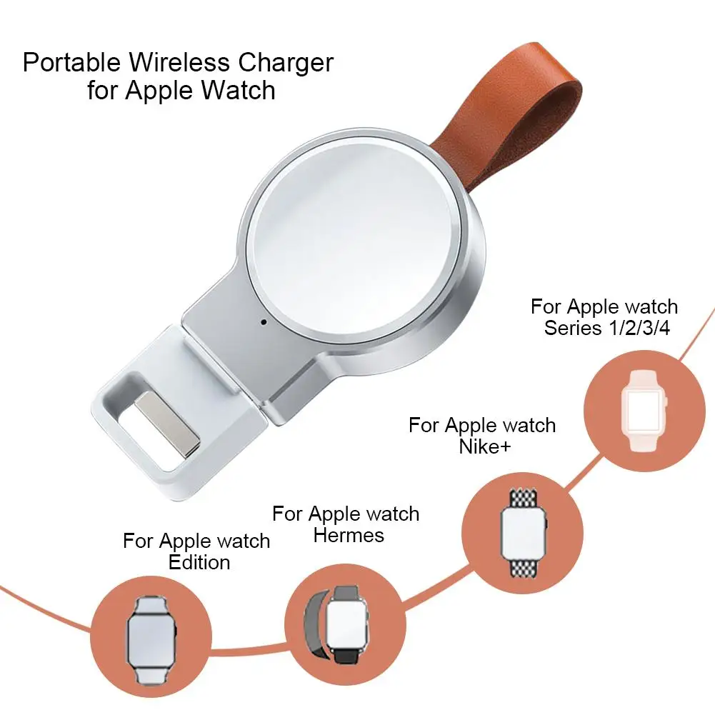 

Mini Dot Portable Wireless Charger Universal Magnetic Charger For Apple Watch 44mm 42mm 40mm 38mm 4 3 2 1 Series