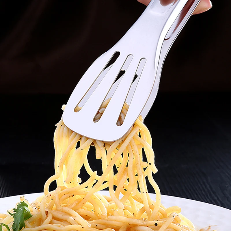 Stainless Steel Kitchen Tongs BBQ Clip Food Tongs Pizza Bread Dessert Server Steak Salad Buffet Serving Clip Kitchen Tools (7)