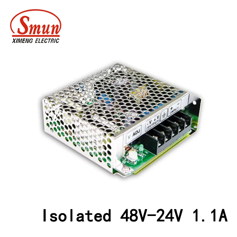 

SMUN SD-25C-24 25W 48VDC To 24VDC 1.1A Isolated Switching Power Supply DC/DC Converter